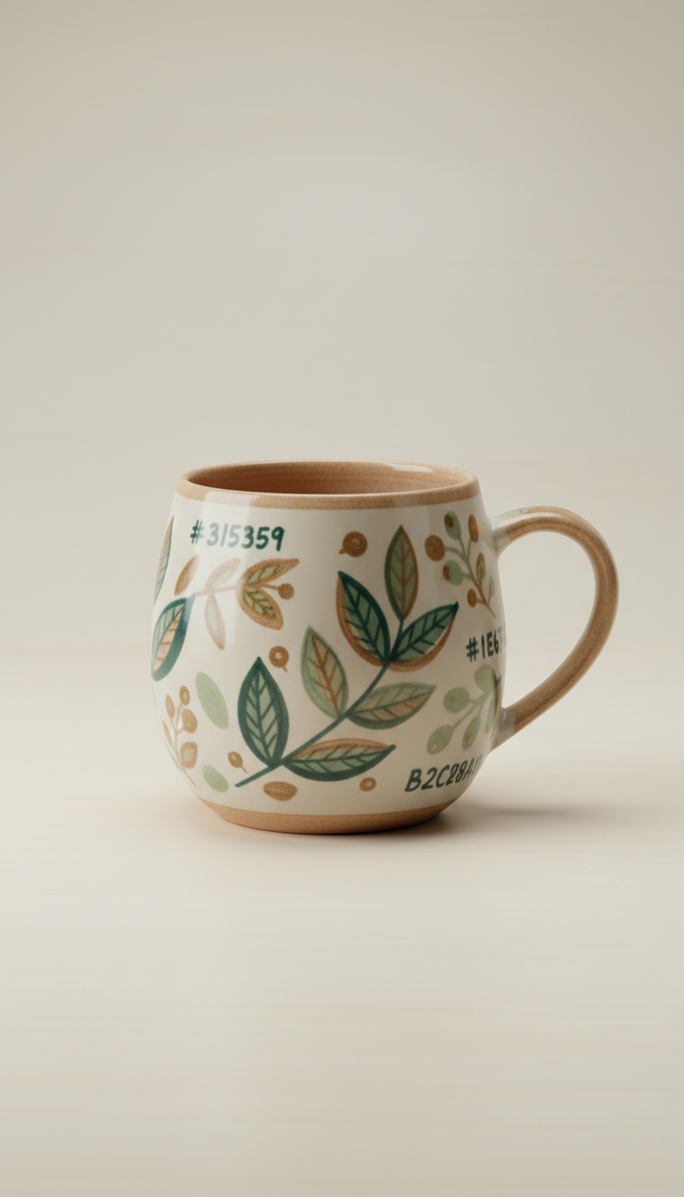 Illustrated Stoneware Mug
