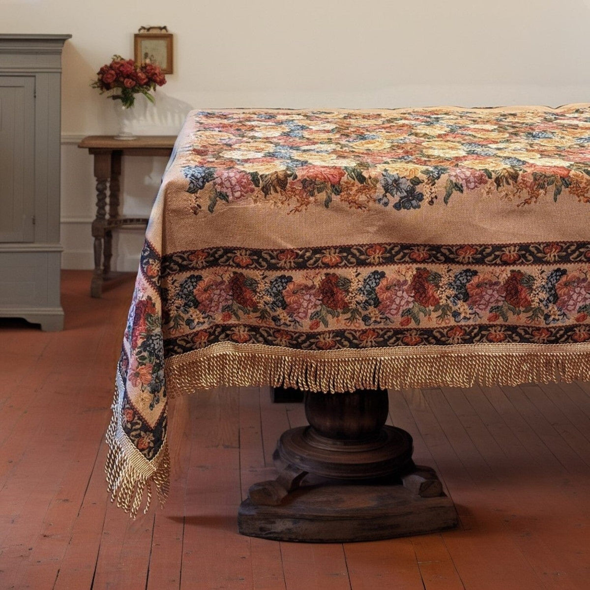 Tache Colorful Country Rustic Floral Morning Awakening Woven Tapestry Tablecloth (3089B)