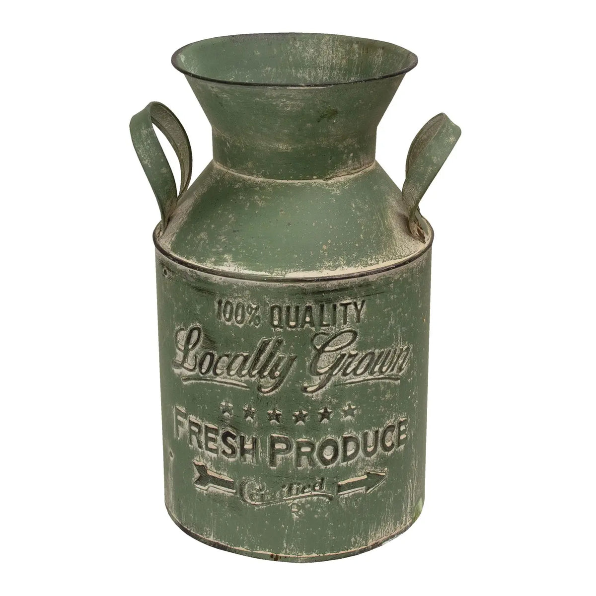 Locally Grown Green Milk Can