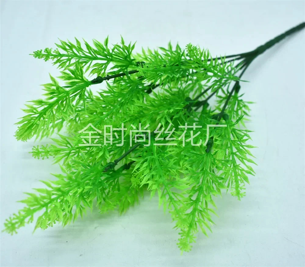 Artificial Plant Small Boston Fern Green Grass Home Decoration Fake Plant Leaves Greenery Home Garden Party Wedding Decorations