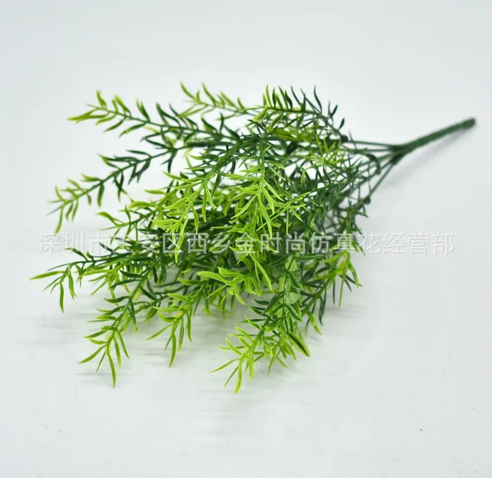 Artificial Plant Small Boston Fern Green Grass Home Decoration Fake Plant Leaves Greenery Home Garden Party Wedding Decorations