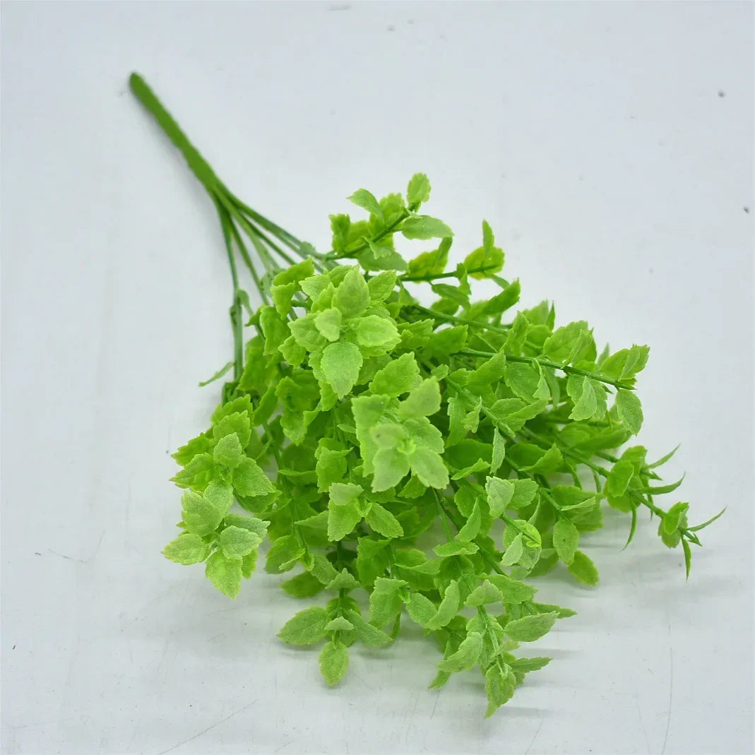 Artificial Plant Small Boston Fern Green Grass Home Decoration Fake Plant Leaves Greenery Home Garden Party Wedding Decorations