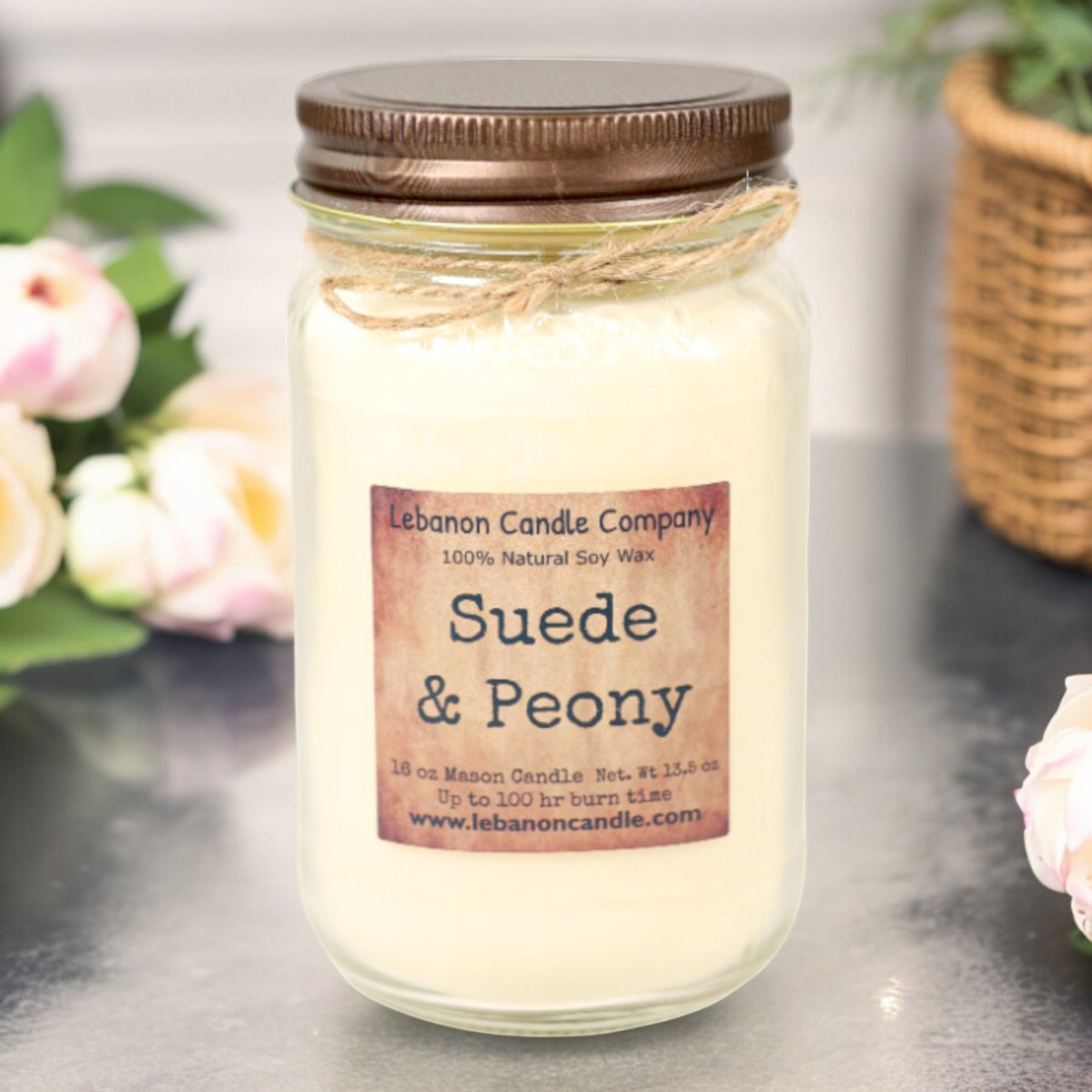 Suede & Peony Candle