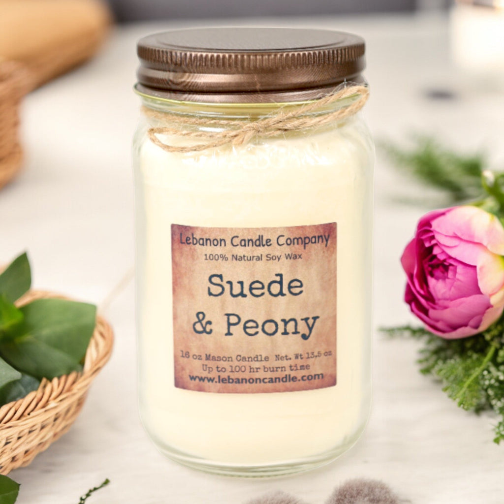 Suede & Peony Candle
