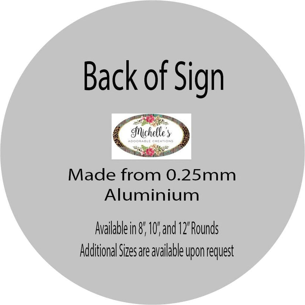 Magnolia Welcome Wood Round Sign