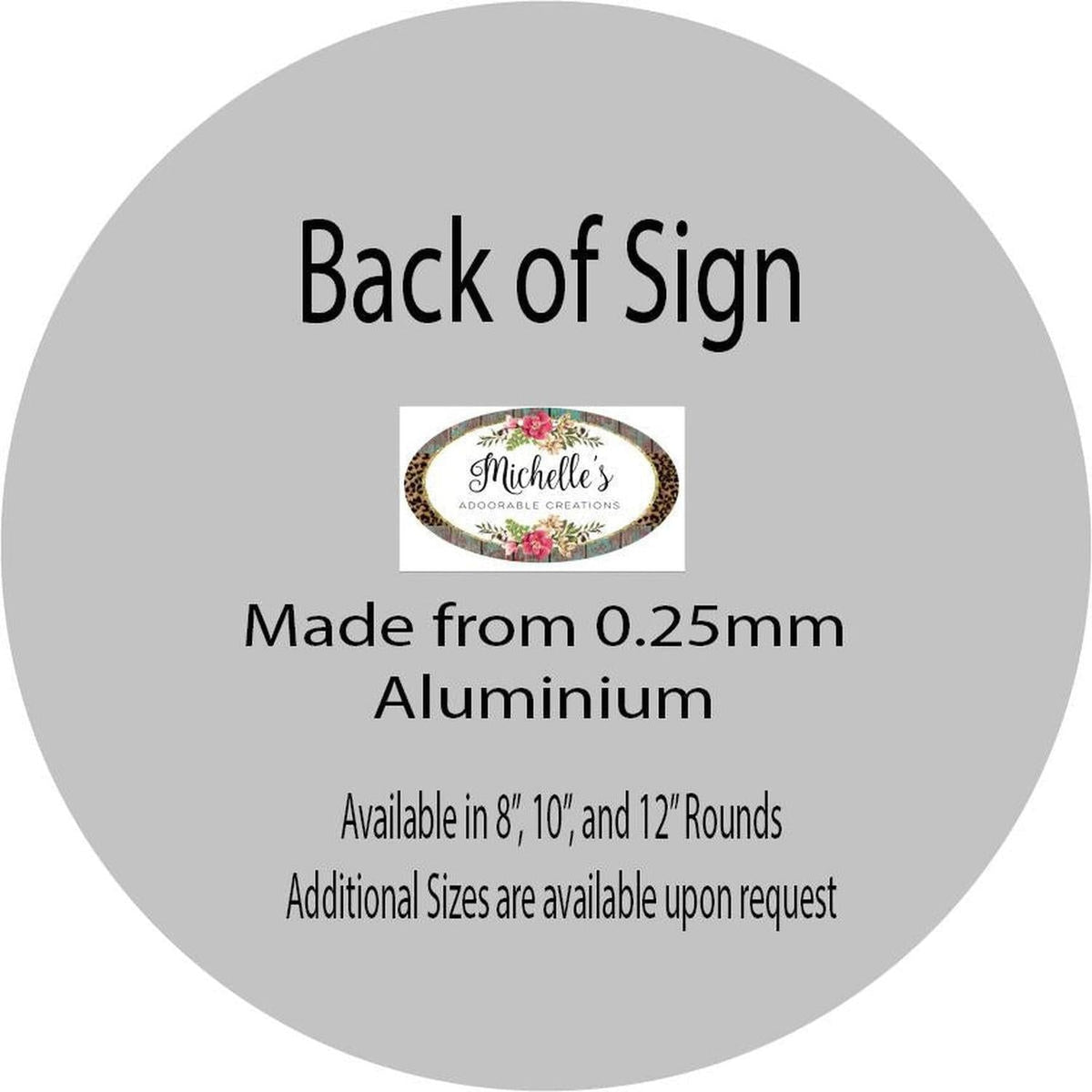 Magnolia Welcome Wood Round Sign
